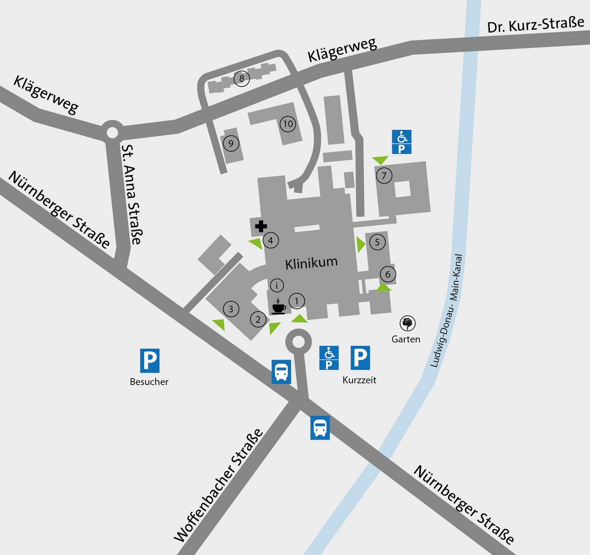 Lageplan Klinikum Neumarkt