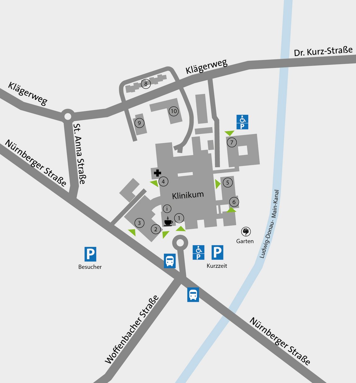 Lageplan Klinikum Neumarkt