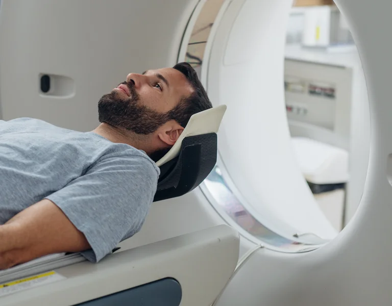 Patient im Computertomographiegerät