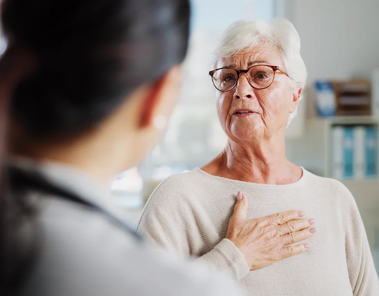 Patientin mit Herzrhythmusstörungen