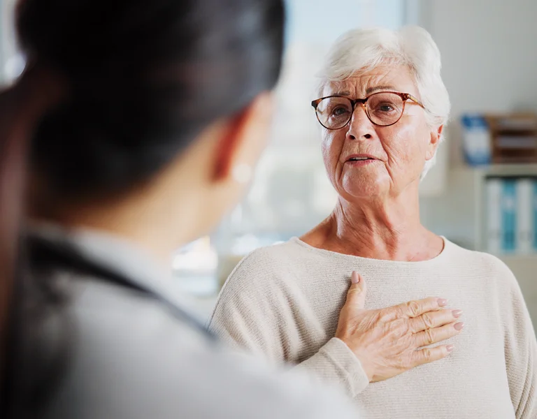 Patientin mit Herzrhythmusstörungen