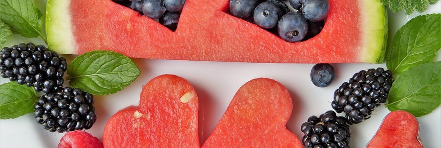 Wassermelone und Beeren