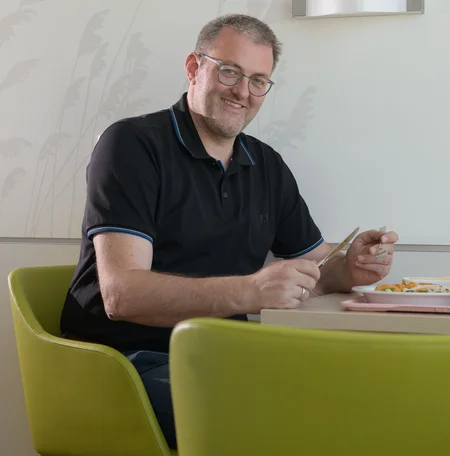 Patient beim Essen