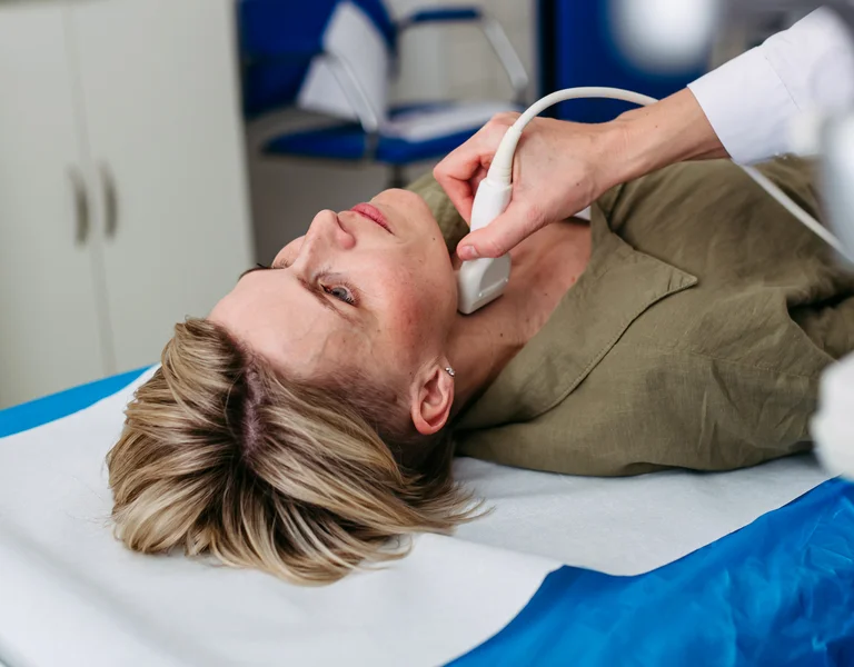 Sonografie der Halsschlagader